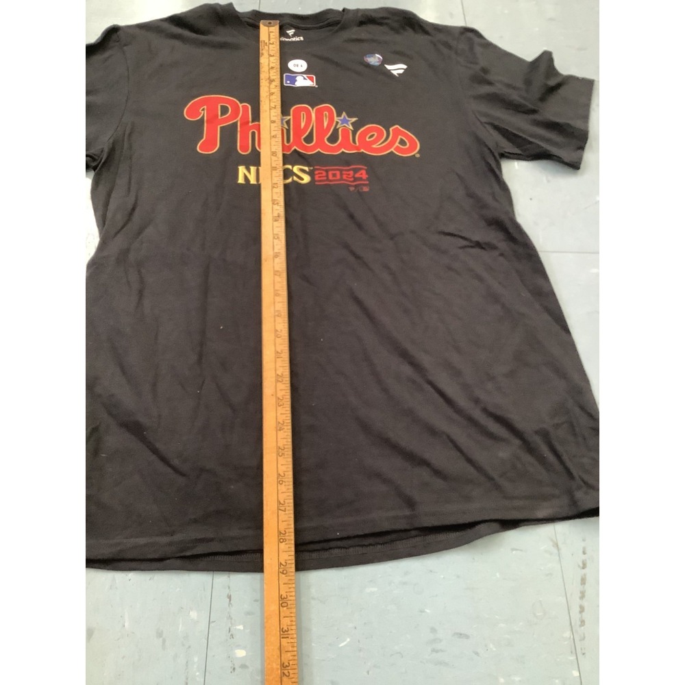 Fanatics Philadelphia Phillies NLCS 2024 Mens L Black T Shirt Short Sleeve MLB - Picture 5 of 6
